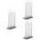 3Pcs Transparent PVC Menu Label Stand Sturdy Tabletop Holder 8