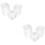 6Pcs Crystal Tealight Candle Holders Small Decorative Candle Stands 7