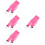 4Pcs Pink Shower Back Scrubber Towels with Rough Texture for Bathing 9