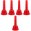 5Pcs Red Plastic Trombone Mouthpiece Replacement for Beginner to Pro 6