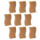 45Pcs Household Khaki Cleaning Sponge Compact Convenient Wok Scrubber 2