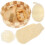 4Sets Assorted Color Body Scrubber Kit Bath Ball Gloves Foot File Tool 1