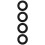 4Pcs Compact Metal Camera Lens Ring Adapter Stepping Ring Black 10