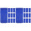 40Pcs Polyester Pool Skimmer Sock Blue Filter Net for Swimming Pools 4