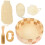 4Sets Assorted Color Body Scrubber Kit Bath Ball Gloves Foot File Tool 2