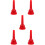 5Pcs Red Plastic Trombone Mouthpiece Replacement for Beginner to Pro 9