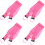 4Pcs Pink Shower Back Scrubber Towels with Rough Texture for Bathing 7