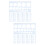12Pcs Multi-Functional Blue Plastic Drawing Templates for Design 8