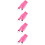 4Pcs Pink Shower Back Scrubber Towels with Rough Texture for Bathing 10