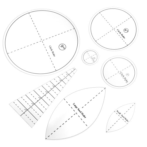 3Sets Acrylic Sewing Quilting Rulers Transparent Patchwork 2