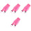4Pcs Pink Shower Back Scrubber Towels with Rough Texture for Bathing 5