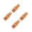 4Pcs Solid Wood Toothpick Holder Compact Toothpick Case for Home Use 6