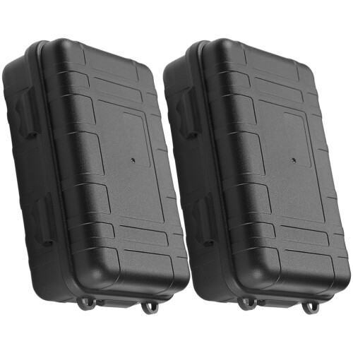 4Pcs Shockproof Black Survival Organizer Case Portable Outdoor Storage