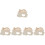 5Pcs Creative Wood Hamster Hiding House Multi-Use Small Pets Hideout 6