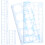 12Pcs Multi-Functional Blue Plastic Drawing Templates for Design 3