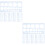 12Pcs Multi-Functional Blue Plastic Drawing Templates for Design 7