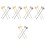 20Pcs Metal Coffee Stir Sticks Assorted Colors for Bar Use 6