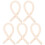 25Pcs Bendable Door Coat Hooks Beige Rustproof Multifunctional Hangers 2