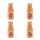 4Pcs Solid Wood Toothpick Holder Compact Toothpick Case for Home Use 4