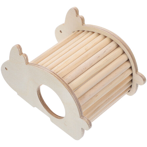 5Pcs Creative Wood Hamster Hiding House Multi-Use Small Pets Hideout