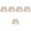 5Pcs Creative Wood Hamster Hiding House Multi-Use Small Pets Hideout 5