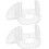 6Pcs Clear Roller Shade Handles Easy Use Cordless Blind Pulls 1