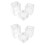 6Pcs Crystal Tealight Candle Holders Small Decorative Candle Stands 6