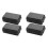4Pcs Shockproof Black Survival Organizer Case Portable Outdoor Storage 4