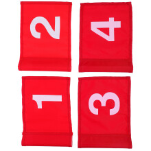 20Pcs Wear-Resistant Red Golfs Flags for Outdoor Golf Training