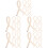 25Pcs Bendable Door Coat Hooks Beige Rustproof Multifunctional Hangers 7