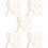 25Pcs Bendable Door Coat Hooks Beige Rustproof Multifunctional Hangers 9