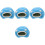 4Pcs Blue Household Hamster Nest Practical Pet Hideout 3
