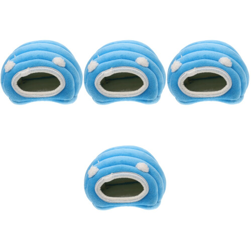 4Pcs Blue Household Hamster Nest Practical Pet Hideout 2