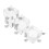 6Pcs Crystal Tealight Candle Holders Small Decorative Candle Stands 9