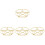 4Pcs Multi-Function Steamer Rack Golden Stainless Steel Pot Holder 4