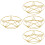 4Pcs Multi-Function Steamer Rack Golden Stainless Steel Pot Holder 8