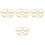 4Pcs Multi-Function Steamer Rack Golden Stainless Steel Pot Holder 5