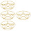 4Pcs Multi-Function Steamer Rack Golden Stainless Steel Pot Holder 9