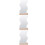 3Pcs Acrylic Irregular Desktop Vanity Mirror with Sturdy Wooden Stand 9