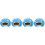 4Pcs Blue Household Hamster Nest Practical Pet Hideout 4