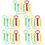 30Pcs Toddler Walking Assist Pull Rings Safe Fabric Plastic 8