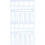 12Pcs Multi-Functional Blue Plastic Drawing Templates for Design 6