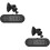 2Pcs Universal Car Hud Display Black Auto Speed Alert Digital Meter 6