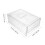 3Pcs White Plastic Freezer Fruit Storage Boxes Stackable Fridge Bins 9