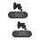 2Pcs Universal Car Hud Display Black Auto Speed Alert Digital Meter 7