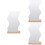 3Pcs Acrylic Irregular Desktop Vanity Mirror with Sturdy Wooden Stand 7