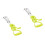 4Pcs Green Plastic Handle Hand Crank Manual Egg Beater Kitchen Mixer 3