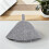 10Pcs Comfortable Sauna Head Cover Grey Felt Hat with Hanging Ring 4