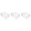 3Pcs White Plastic Freezer Fruit Storage Boxes Stackable Fridge Bins 5