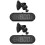 2Pcs Universal Car Hud Display Black Auto Speed Alert Digital Meter 5